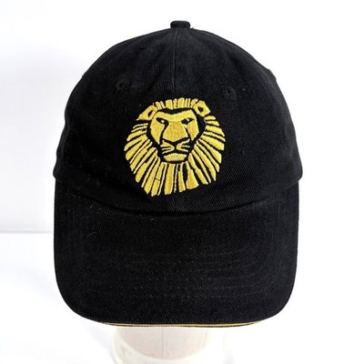 Disney The Lion King Broadway Musical Hat Black Gold Embroidered Adjustable Cap