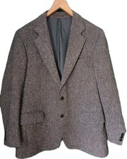 Magee Donegal Tweed Jacket Mens Grey 100% Pure New Wool Size 40S