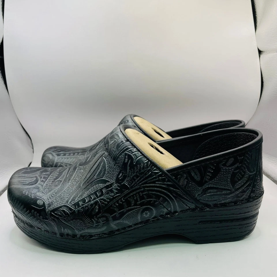 ZUECOS DANSKO NUEVOS PARA MUJER PROFESIONALES NEGROS CÓMODOS DURADEROS TALLA 8.5/9 Foto 4 de 4