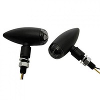 Highsider Micro-Bullet Motorrad LED Blinker Schwarz E-GeprüFt Paar