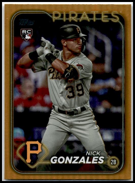 2024 Topps Gold Foil #168 Nick Gonzales Pittsburgh Pirates