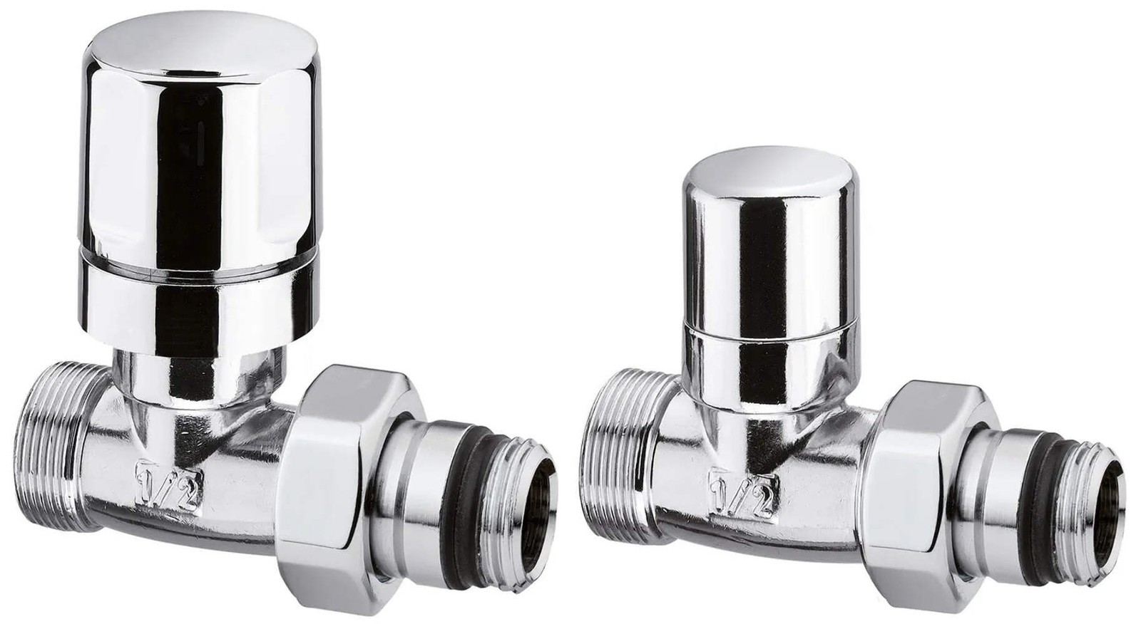 Kit Valvole Design Arteclima 1/2 Diritte per Termoarredo Moderno