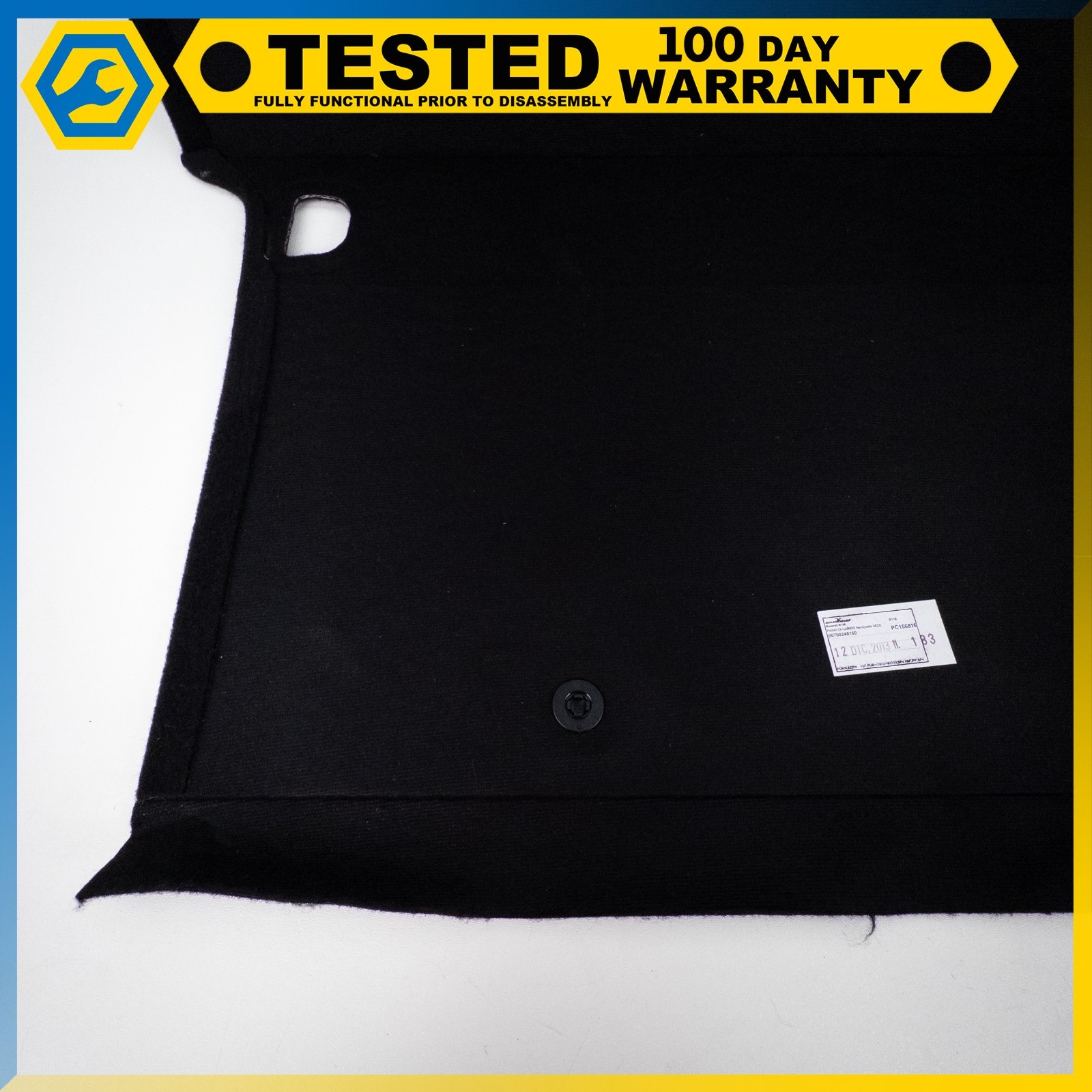 14-19 MASERATI QUATTROPORTE REAR TRUNK FLOOR CARGO COVER MAT BLACK OEM
