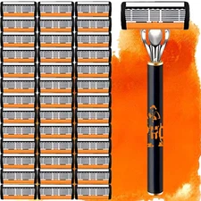 Razor With Anti-Slip Handle Sharp Blade Smooth And Durable Set For Men Gift