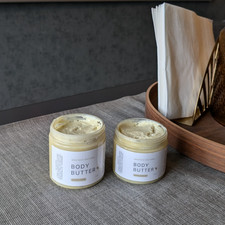 Organic Shea Body Butter For Dry Skin – Handmade in UK - Rose Scented -  200ml