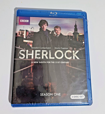 Sherlock Season One 1 BBC 2 Discs Blu-Ray Benedict Cumberbatch Martin Freeman