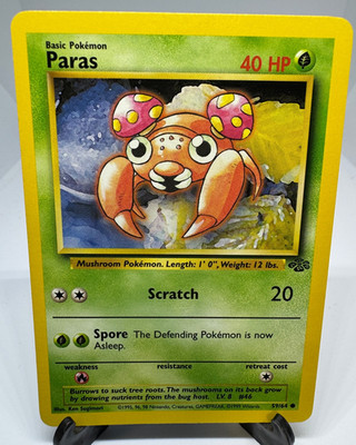 Vintage Pokemon Card Paras Jungle Set