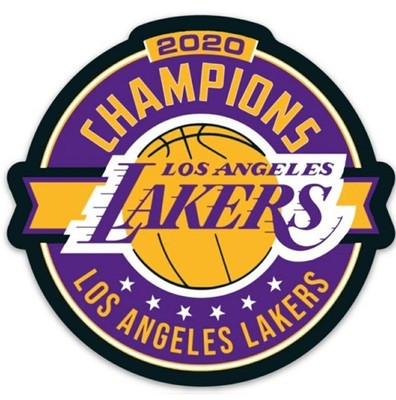 Los Angeles Lakers LOGO- Die Cut Laminated Decal, Magnet, Wall Fat Head Style