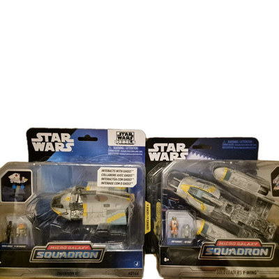 Star wars micro galaxy squadron Gold Leader Y-Wing + Phantom II