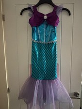 girls princess mermaid fancy dress costume 7-9 years old (125-135cm)
