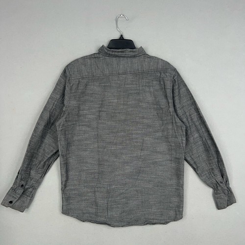 Camisa Oakley Para Hombre Grande Gris Manga Larga Abotonada Informal Ropa de Trabajo Básica Grapa - Imagen 5 de 12