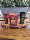 1930's Marx Tin Toy Gas Station Auto Service Island, Incomplete Read Descrip