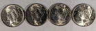 LOT OF 4 1922 P PEACE SILVER DOLLARS #21