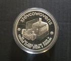 1976 Engelhard Stevcowovens Stevcoknit RARE!!!!! 1oz 999 FINE Silver round C6755