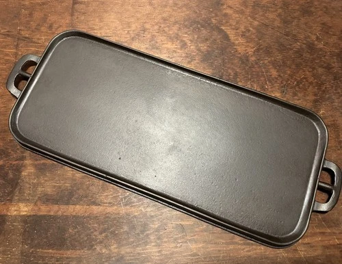 Vintage Erie Pre-Griswold No. #Cast Iron 7 Long Griddle - Restored & Seasoned