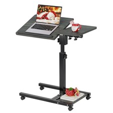 Laptop Desk Stand for Bed Portable Desk Overbed Bedside Mobile Laptop Table R...