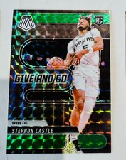 Stephon Castle 2024-25 Panini Mosaic Give and Go Insert Green Prizm Rookie