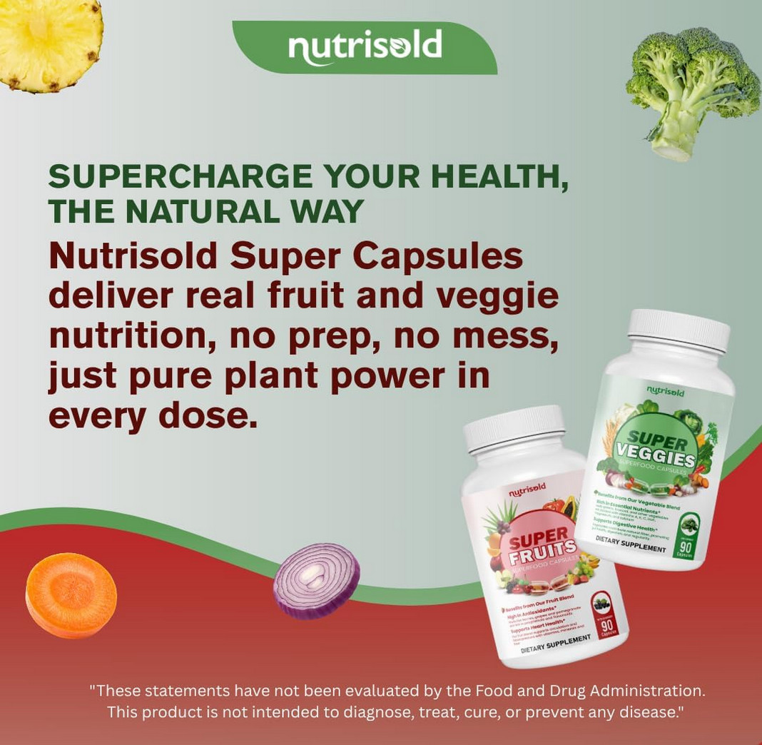 FRUITS & VEGGIES SUPPLEMENT – PACKED WITH 30+ WHOLE FOOD SUPERFOODS