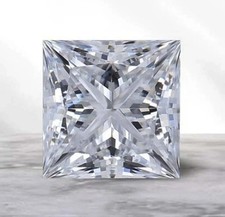Princess Cut 2 Ct Lab Grown Diamond D Color VVS1 Clarity Certified