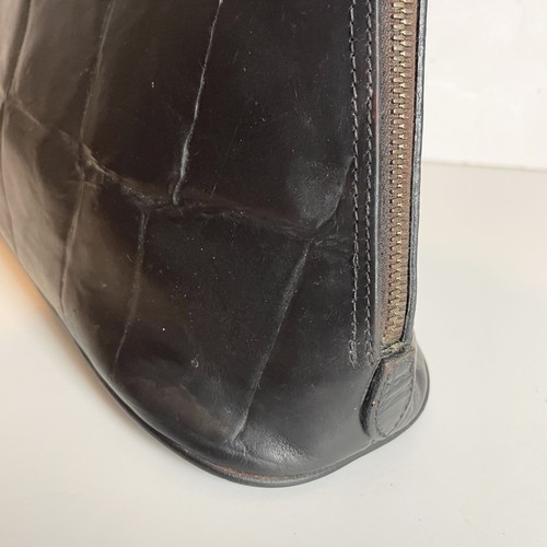 Borsa a tracolla Mulberry vintage anni 90 pelle nera Congo doppia zip - Foto 8 di 18