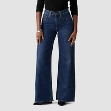 Levi's Women's High-Rise Wide Leg Jeans Woodstock Stretch Denim Cotton