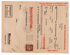 BAyern 1913 BEDARFS-F/A-GANZSACHE SPEDITIONSGESELLSCHAFT M&Uuml;NCHEN (EA5359