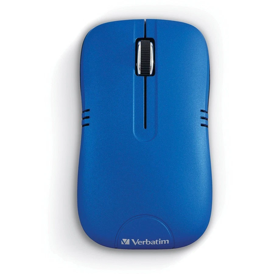 Verbatim Wireless Notebook Optical Mouse, Commuter Series - Matte Blue (99766) - Image 3 of 4