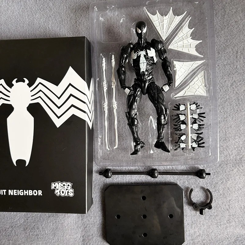 CT/Mess Toys Spiderman Action Figure Spider Man Symbiote Suit Figurine