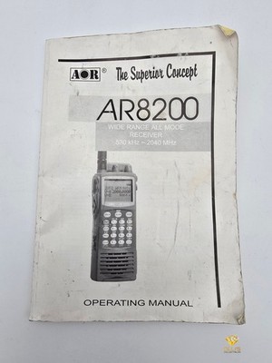 AOR AR8200 Anleitung Operating Manual Wide Range Receiver Funkgerät Zubehör Used