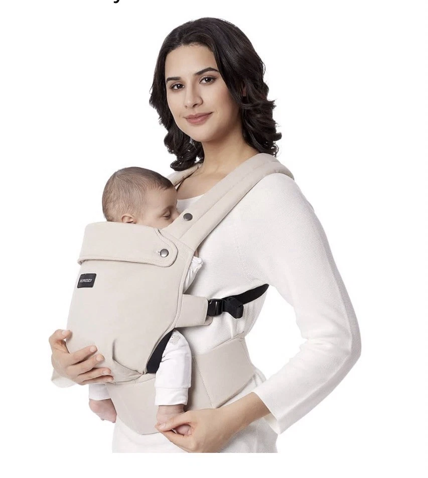 Momcozy Baby Carrier - Ergonomic, Cozy and Lightweight Carrier for 7-45lbs Khaki