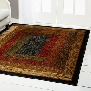 ORIENTAL BLACK CARPET 4X6 SMALL Persien AREA RUG 19 - ACTUAL 3' 6" x 5' 2"
