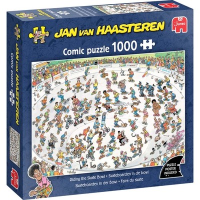 Skateboarden in der Bowl  1000 Teile  Wimmelbild Puzzle für Erwachsene, Esca...