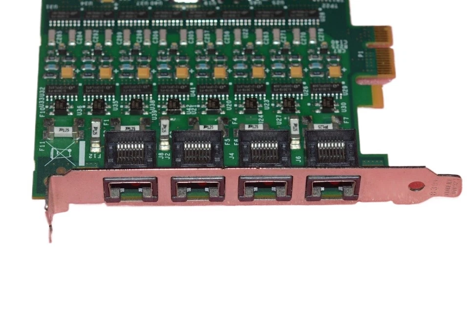 Dialogic DIA-ANALOG4PCIE 4-Port Board 30-0139-02 Diva Analog-8 PCIe - Image 2 of 3
