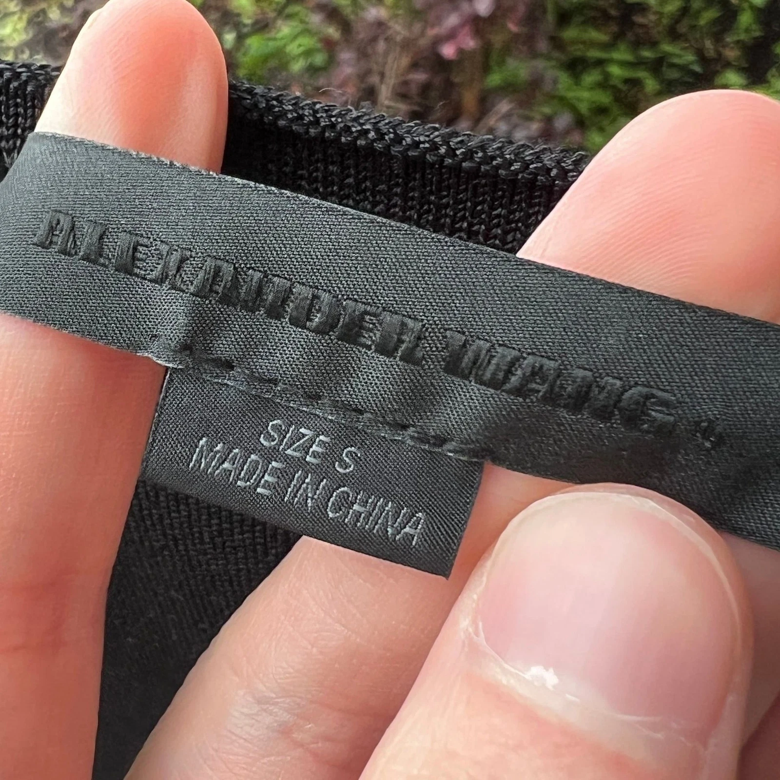 Abito Alexander Wang scollo quadrato nero midi lacci laterali bodycon maglia piccolo