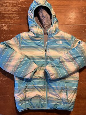 The North Face Girls Medium 10-12 Reversible Hooded Puffer