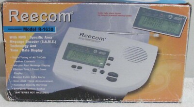 Reecom Model R-1630 Weather Emergency Alert system (Weather radio) | eBay