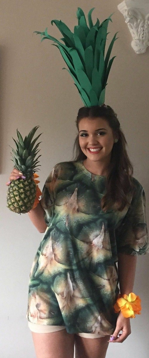 T-shirt Unisex Pelle Di Ananas – Stampa All Over Ananas – Tema Hawaiano – Nuova Con Etichette - 2