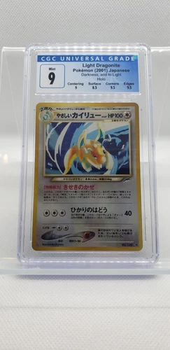 Pokémon Light Dragonite Neo Destiny 149 Japanese Holo Rare CGC 9 Mint