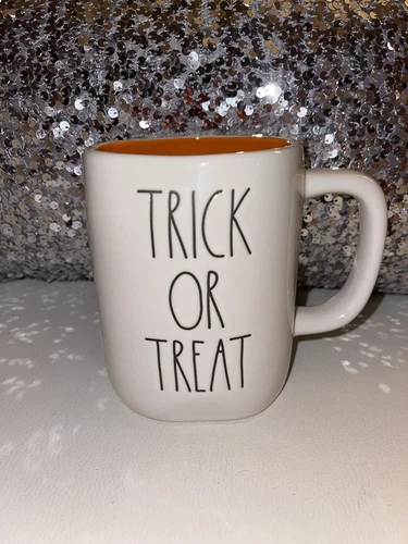 🎃Rae Dunn Halloween “Trick Or Treat” Double Sided Mug w/ jack-o’-lantern 🎃