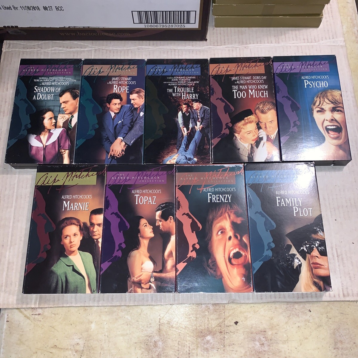 The Alfred Hitchcock Collection VHS Lot Of 9 | eBay
