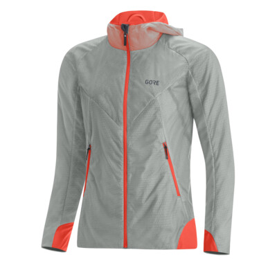 Gore Wear R5 Womens GTX Infinium Insulated Jacket Lab Gray Fireball Laufjacke