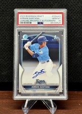 ADRIAN SANTANA 2023 Bowman Chrome Auto Draft 1st Rookie Card RC Prospect PSA 10
