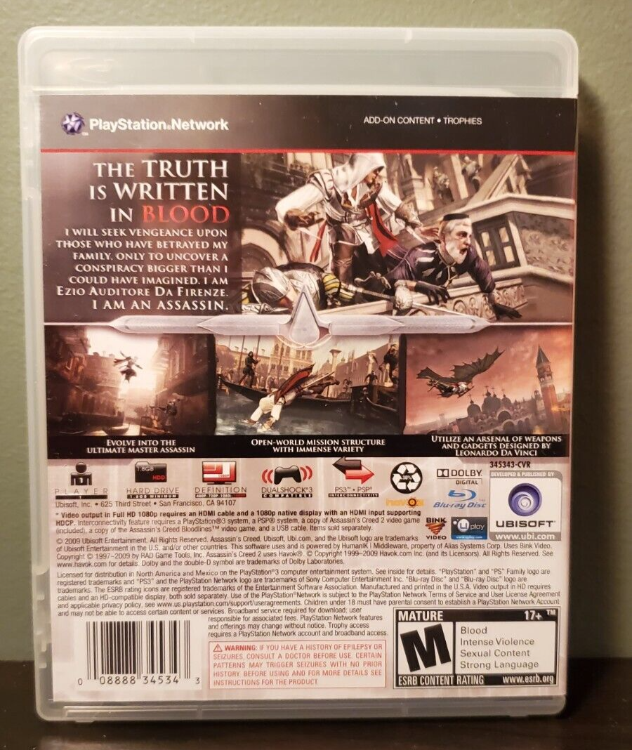 Assassin's Creed 2 (PlayStation 3) | eBay