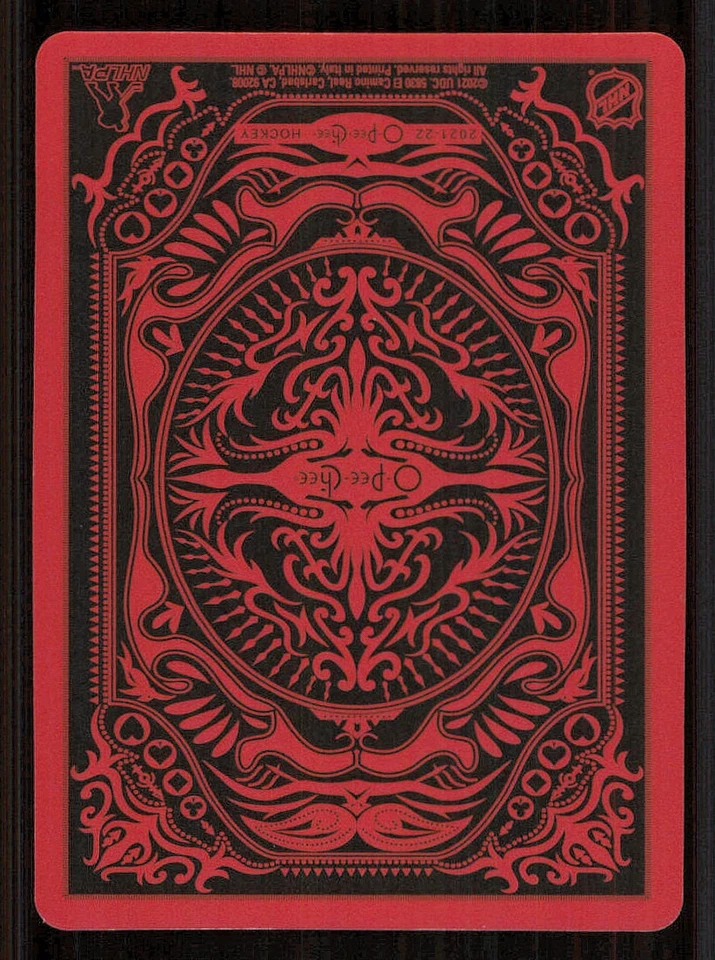 2021-22 O-Pee-Chee Playing Cards #2SPADES Brent Burns - Image 2 of 2