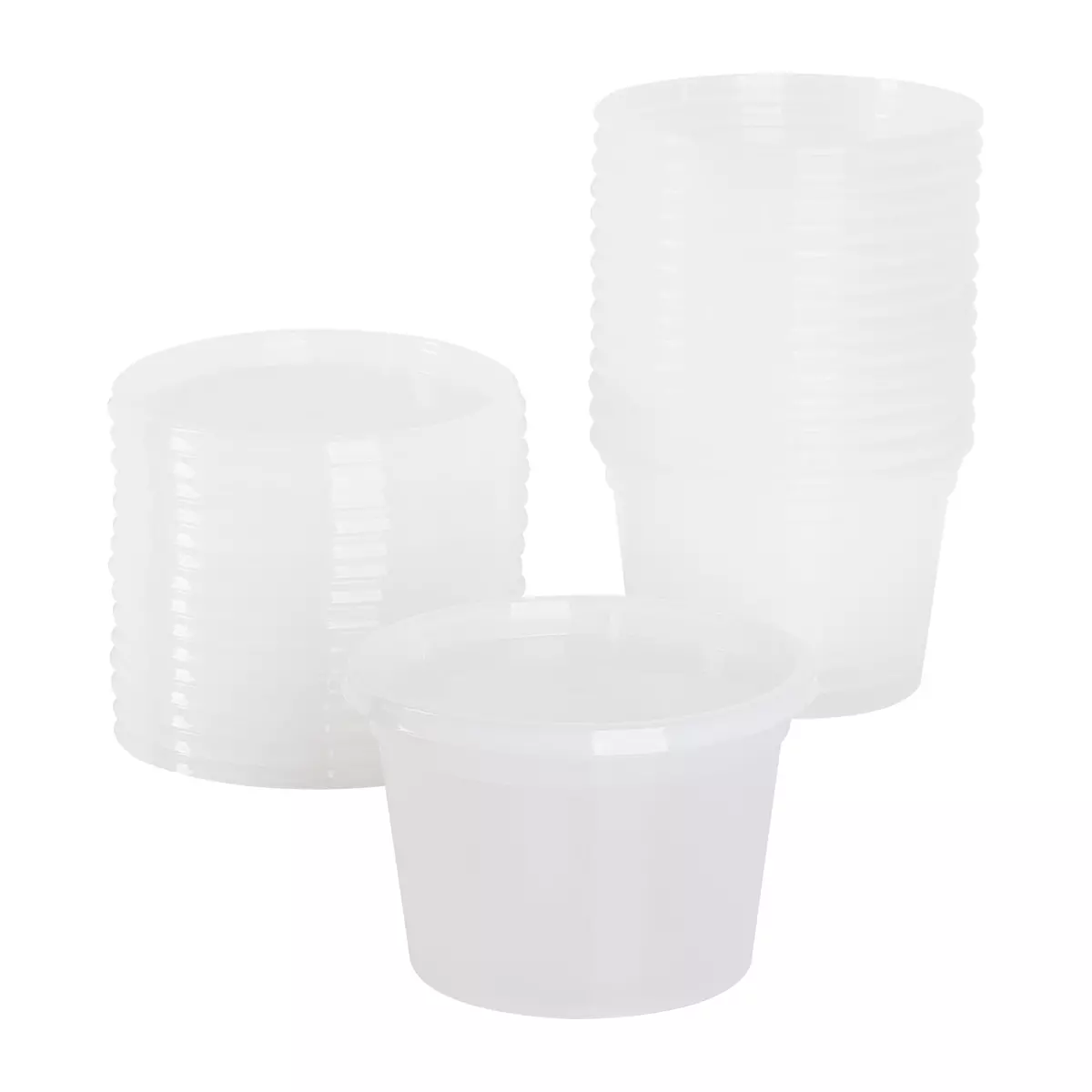 16oz Clear Plastic Deli Containers & Lids (240/Case)