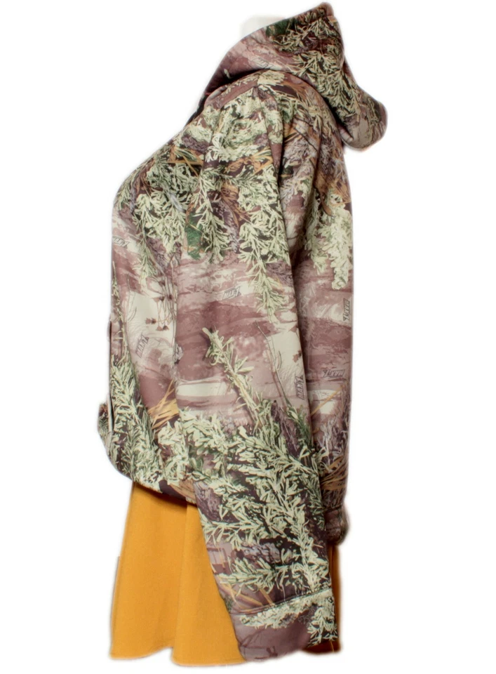 Sudadera con Capucha Under Armor Camuflada con Logo Rosa Bolsillo Canguro Damas Talla Pequeña Foto 4 de 4