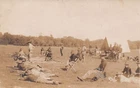 Military WW1 WWI Soldiers Enlisted Army Men Rifle Tent Real Photo RPPC Postcard