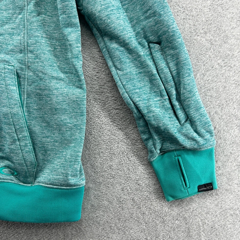 Chaqueta Oakley para mujer talla M verde azulado manga larga cremallera completa con capucha polar Foto 3 de 4