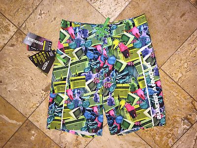 Nwt Under Armour Raum Junk Badeanzug Badehose Explorit Boardshorts Herren 30