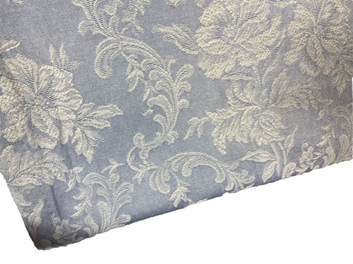 1 Panel superior de lengüeta de cortina Burlington vintage 80 largo azul claro blanco bordado - Imagen 6 de 9